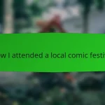 How I attended a local comic festival