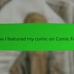 How I featured my comic on Comic Fury