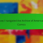 How I navigated the Archive of American Comics