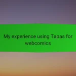 My experience using Tapas for webcomics